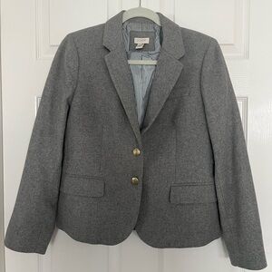J. Crew Women's Gray Wool Blazer